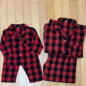Mommy and Me Christmas Plaid Pajamas